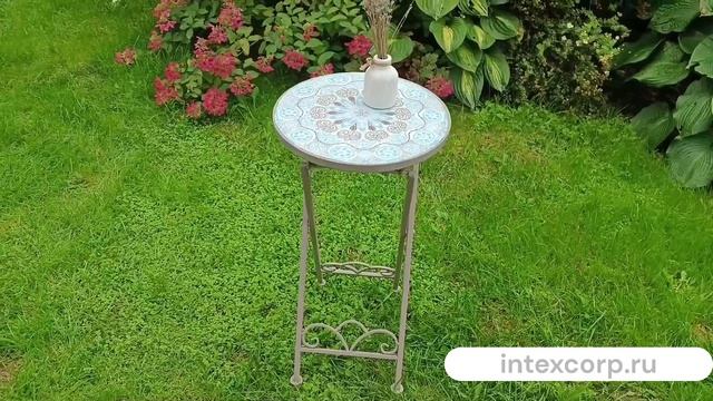 Складной кофейный столик с мозаикой TURKISH ROMANCE, складная, металл, керамика, 67х36 см 806223-2