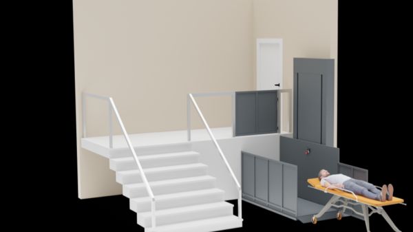 Подъёмник для больных на тележке ДС-01-3