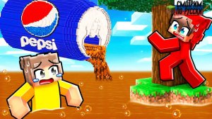 1 СЕКУНДА = PEPSI ПОДНИМАЕТСЯ В МАЙНКРАФТЕ! 😨🥤 l СМОТРИМ ПО-РУССКИМ