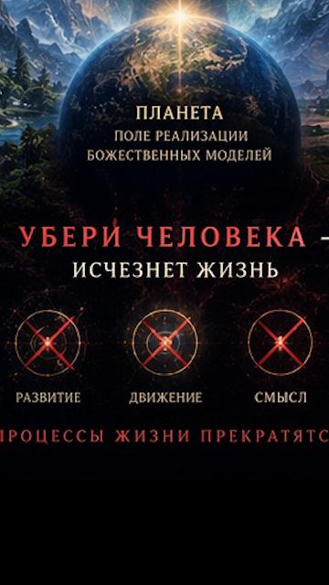 Благодаря человеку существует Жизнь