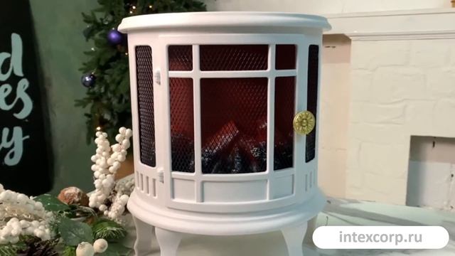 Светодиодный камин ВИЛЛАЖ с эффектом живого пламени, 30х24 см, батарейки, ASX000710 УЮТ, металл, сте