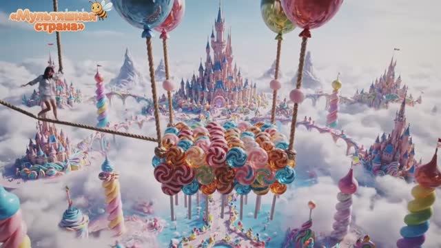 Съедобные парящие кровати! На какой бы повалялись? ИИ - анимация.