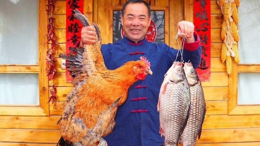 Лучший в мире рецепт курицы, Курица + рыба. Дядюшка сельский гурман.