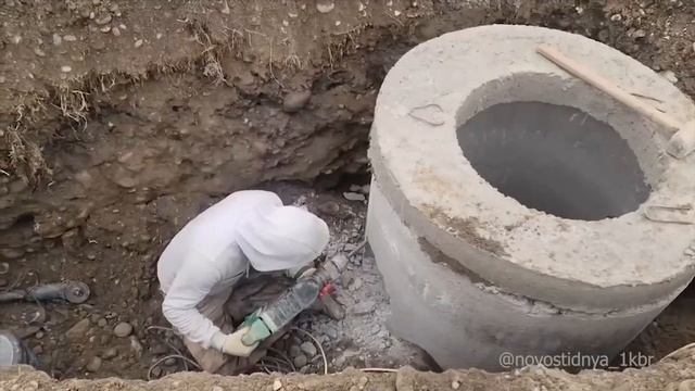 В Баксане проведены работы по строительству канализационного коллектора протяженностью 2100 м.1 КБР