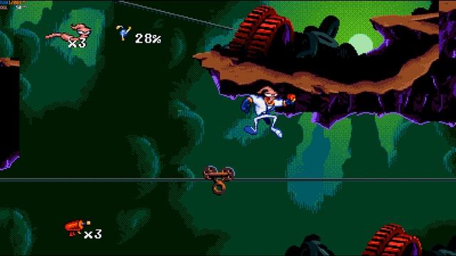 SMD Earthworm Jim 1994 RetroArch - ядро Genesis Plus GX Wide