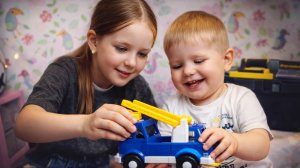 Fedya And Vika for English | Vika And Fedya fix Fire Truck