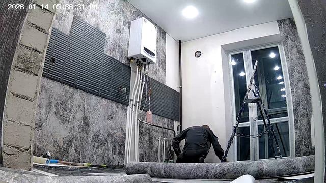 Поклейка обоев на кухне. Иркутская. Калининград