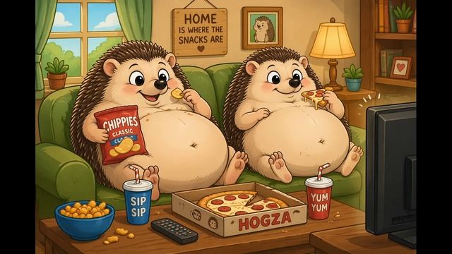 Ёжики Большие Животики - Детская Песенка (Две версии)