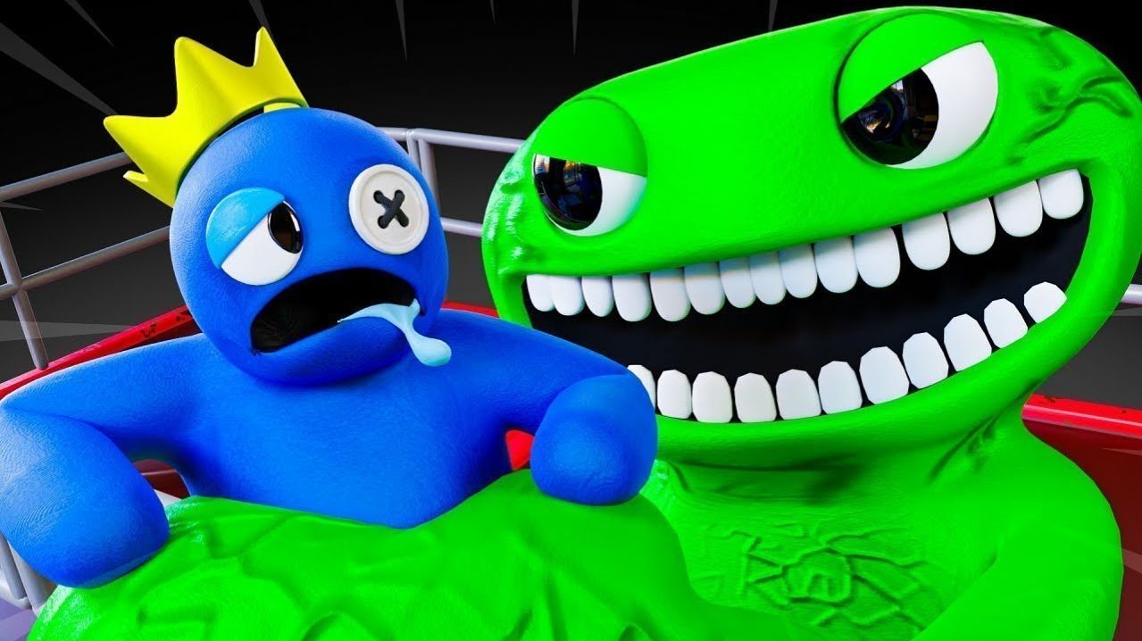 РАДУЖНЫЕ ДРУЗЬЯ - ПОБЕГ ИЗ ТЮРЬМЫ БАРРИ!   Garten of Ban Ban Rainbow Friends - Анимации на русско