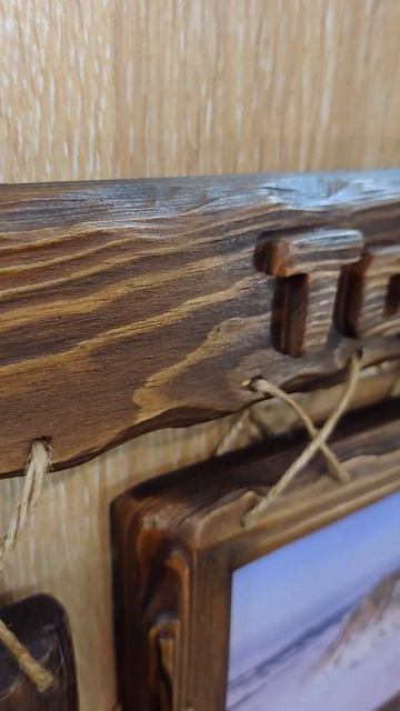 Авторские деревянные рамки с фото на холсте от мастерской Light WOOD