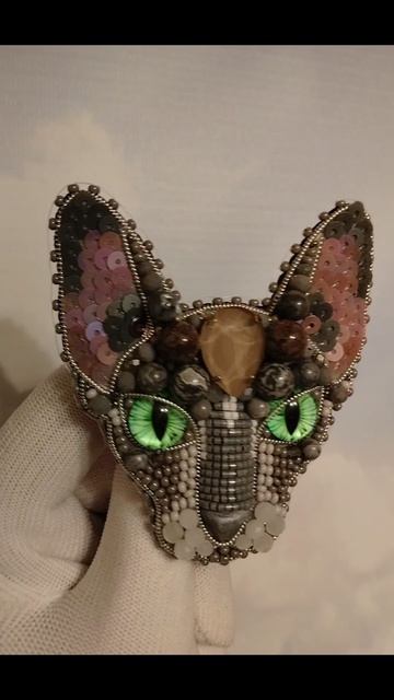 Брошь Кот Ориентал