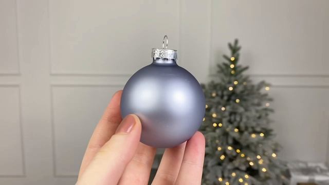 Коллекция стеклянных шаров Арктические Сны матовые эмалевые и глянцевые 60 мм 20 шт. 2000170