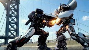 Трансформеры полицейский Мустанг против Porsche 911. Автомобили, роботы, компьютерная графика