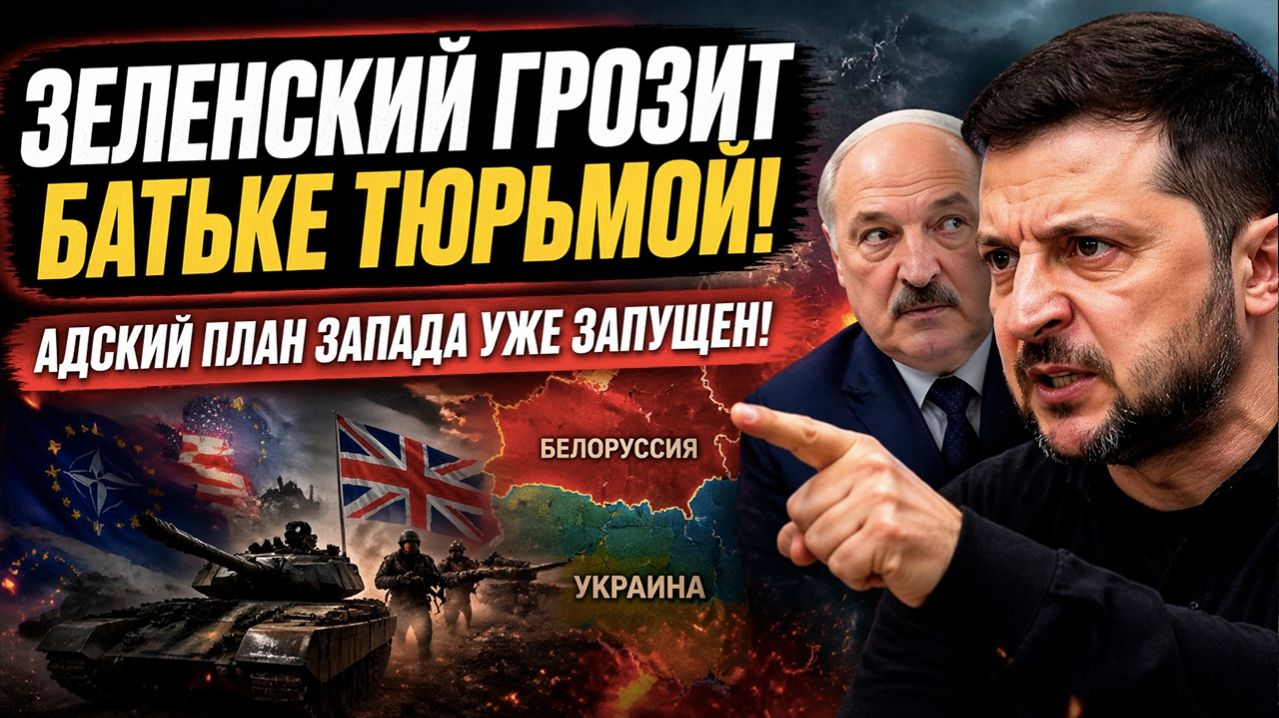 Зеленский решил мстить – он не простил Лукашенко! НАТО готовится «взорвать» Белоруссию!