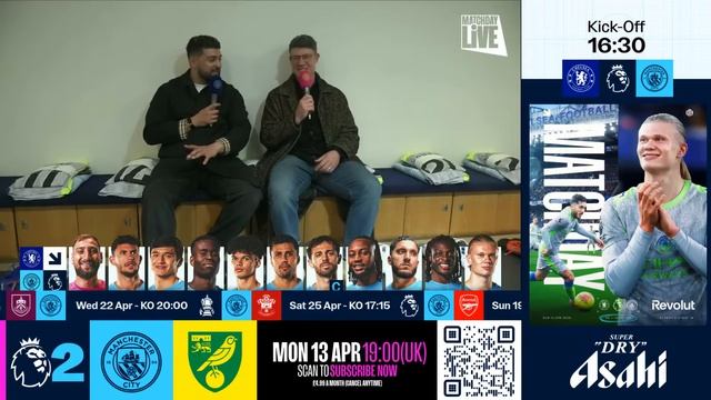 MATCHDAY LIVE!  Chelsea v Man City  Premier League