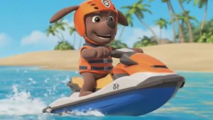 Щенячий патруль, Скай, Маршал, Эверест, Гончик, Крепыш и Роки катаются на гидроциклах. Для детей!