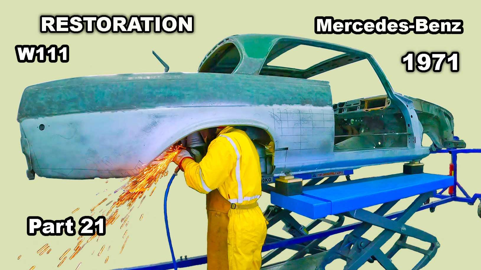 Restoration Mercedes-Benz w111 Part 21 смотреть онлайн