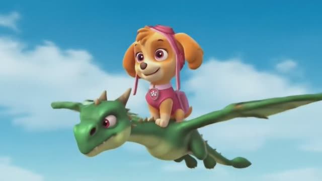 Щенячий патруль, Скай, Маршал, Эверест, Гончик, Крепыш и Роки катаются на дракончиках. Для детей!