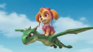 Щенячий патруль, Скай, Маршал, Эверест, Гончик, Крепыш и Роки катаются на дракончиках. Для детей!