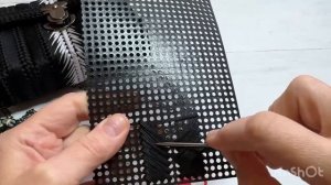 Мастер класс нового узора вышитого на канве ленточным шнуром.Ваша копилка пополняется новыми идеями.