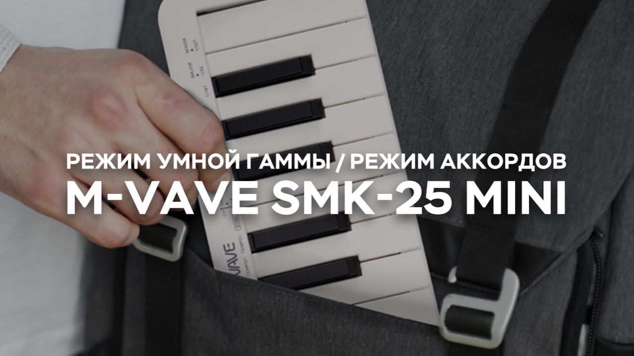 Умная гамма / Аккорды — портативная MIDI-клавиатура SMK-25 MINI