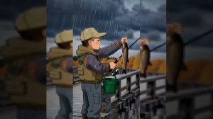 Веселый рыбак!