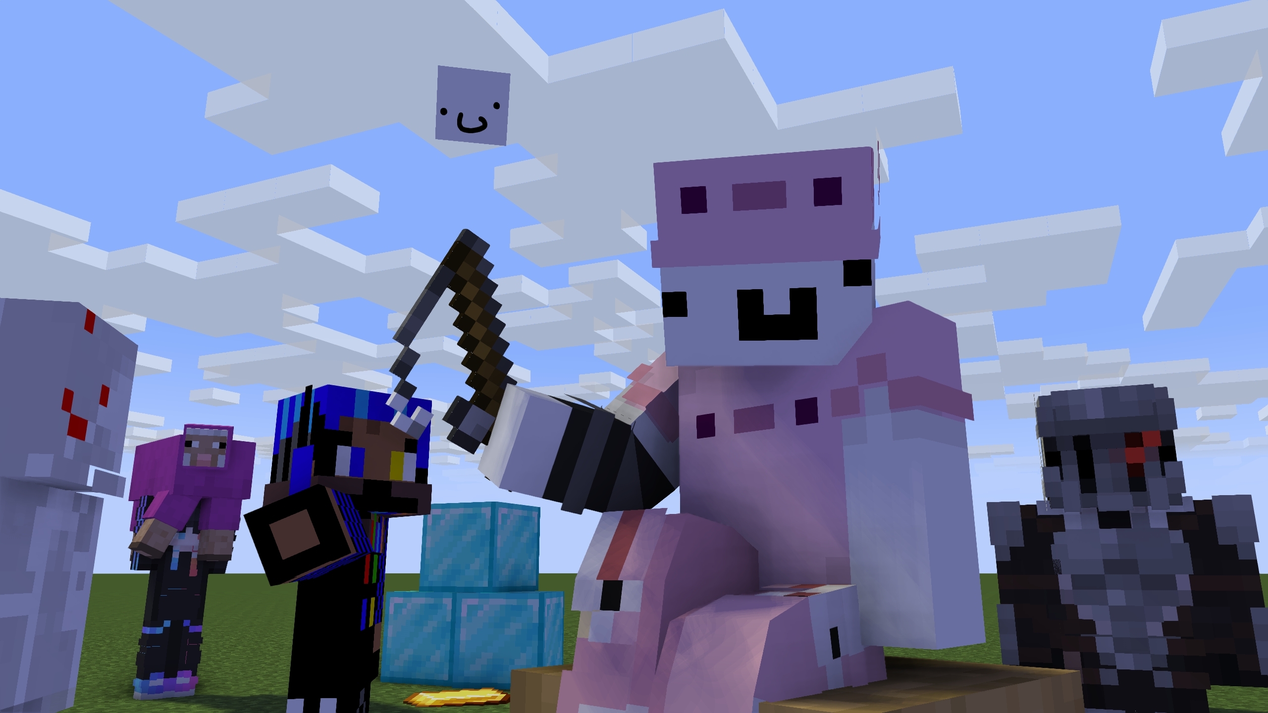 Фон для разговорных видео майнкрафт