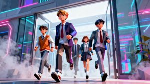 Выпускной 2026 - футуристический футаж