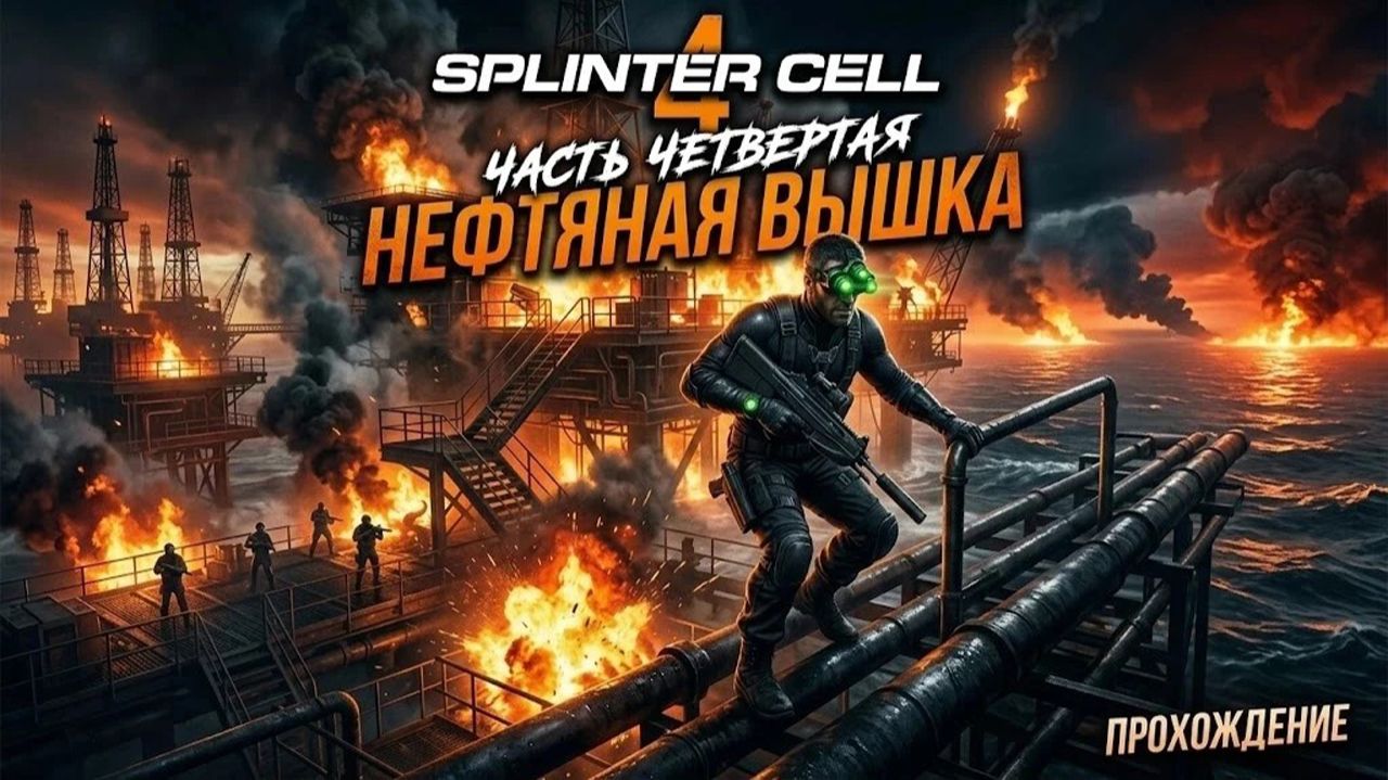 Прохождение Splinter Cell Часть 4 — Миссия 4: Нефтяная вышка (Caspian Sea)