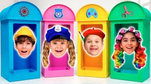 Дети Пробуют Работать по Профессиям