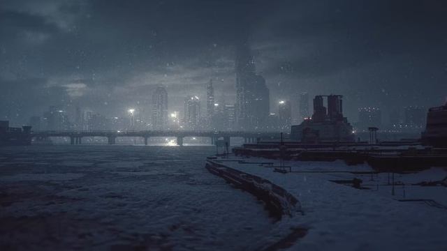 No One Knows You’re Out Here — Deep Winter Night Cityscape Blade Runner Ambience
