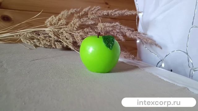 Свеча ароматизированная фигурная ЯБЛОКО, 7.5 см, Омский Свечной  9151-свеча