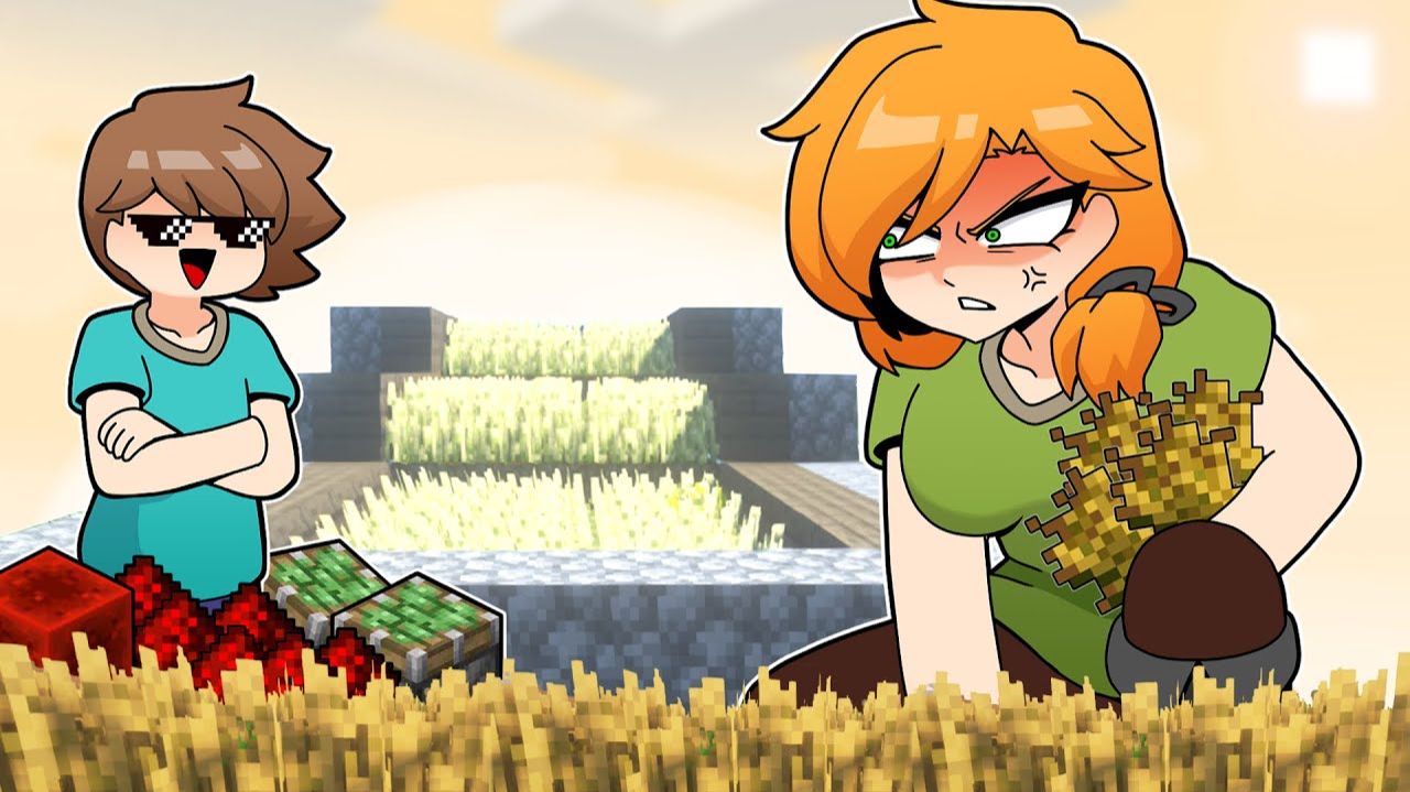 Физический против Строителя | майнкрафт аниме