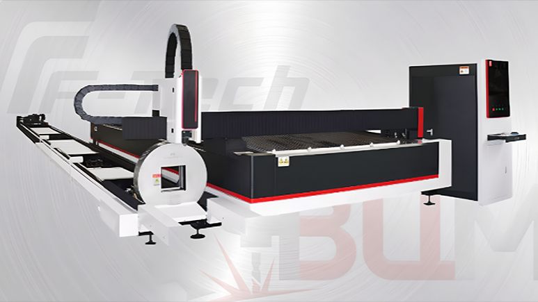 Резка трубы на лазерном станке с ЧПУ FCLT-3015-350