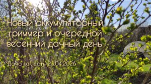 Новый триммер, клубника, уборка и контейнерный садик / Дача как есть 23.04.2026