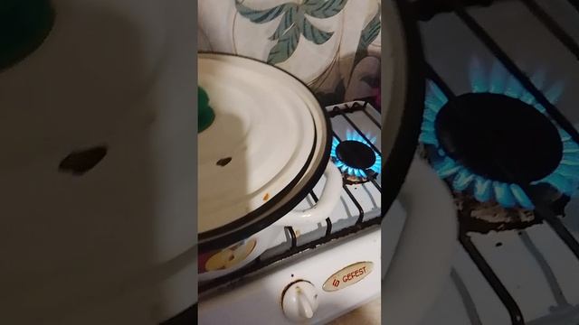 поставила раковину,обработала щавель.