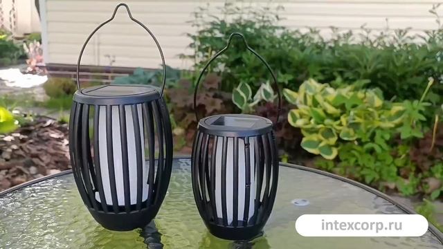 Садовый светильник 2 в 1 на солнечной батарее Solar ОКАЯМА,12 желтых мини LED-огней, CX2100540