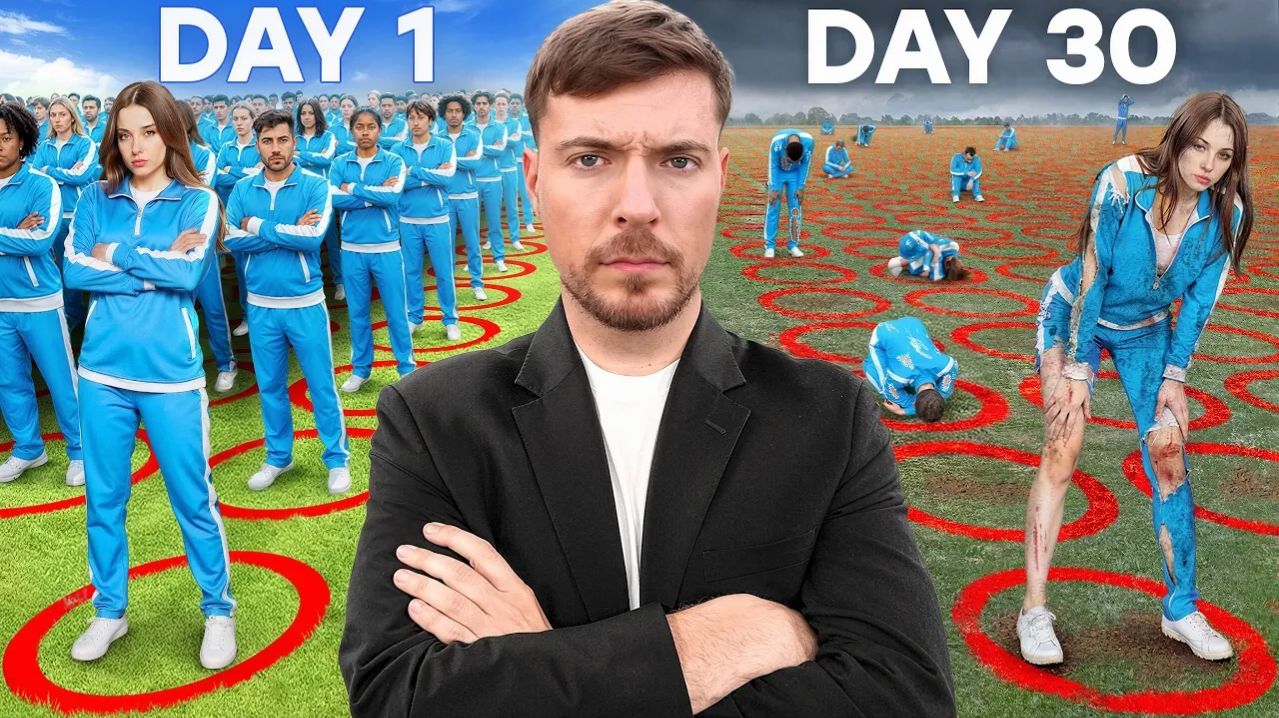 Последний, кто покинет круг, выиграет 500 000 долларов мистер бист mrbeast