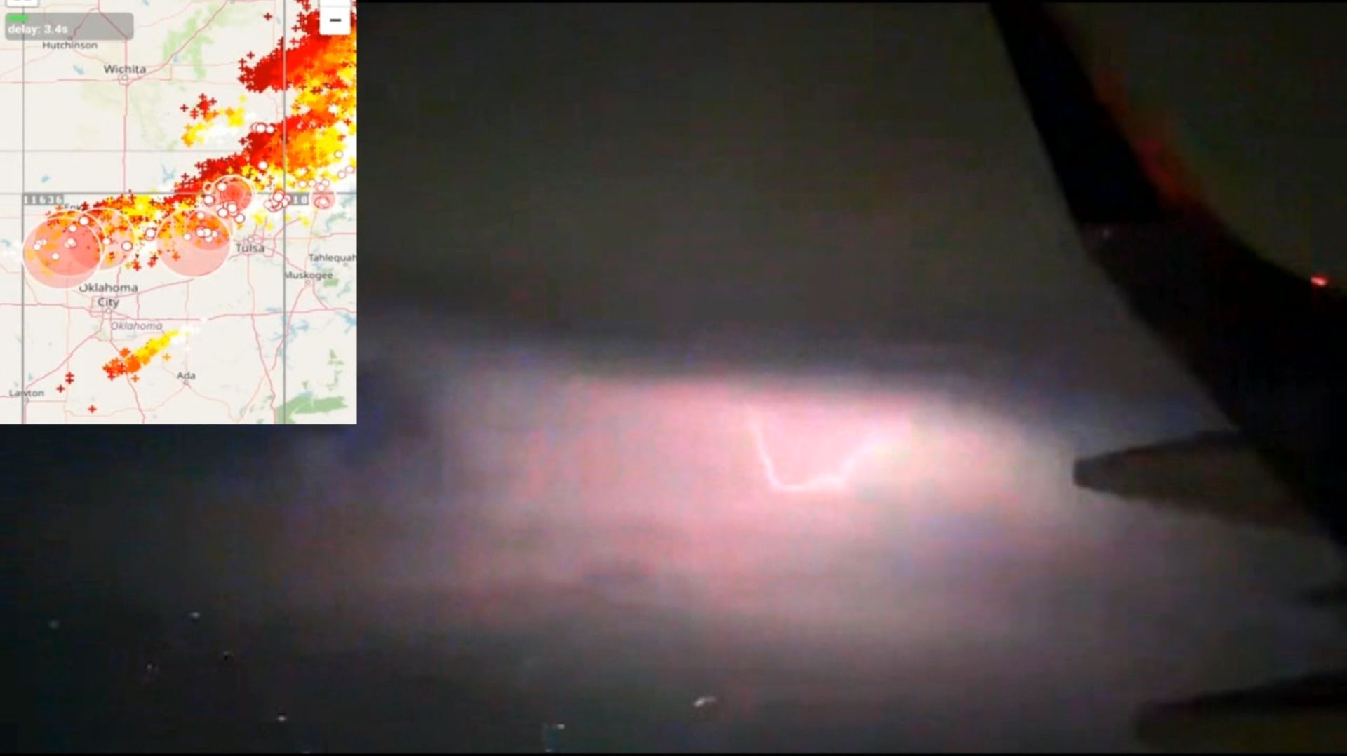 23.04.2026 Супер ячейковый грозовой фронт над Миссури и Оклахомой