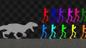 СТИКМАНЫ БРАТИШКИ ПЫТАЮТСЯ УБЕЖАТЬ ОТ ДИНОЗАВТРА! ВОТ БЫ УСПЕТЬ! STICKMAN GO OUT!