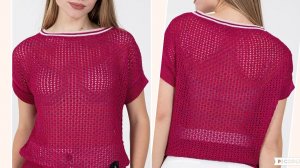 Простой эффектный узор для топа..