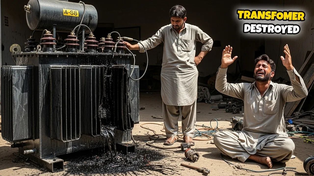 😱⚡ ПАКИСТАНСКИЙ ЭЛЕКТРИК ОЖИВЛЯЕТ МЁРТВЫЙ ТРАНСФОРМАТОР