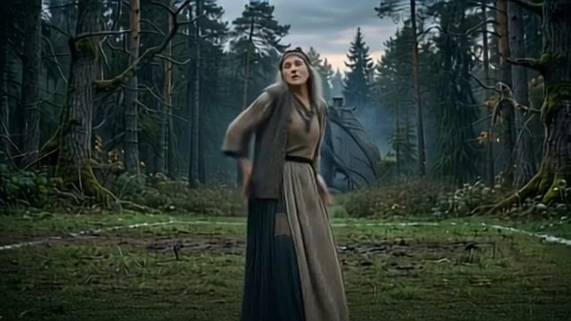 Молодая Баба Яга танцует в лесу!