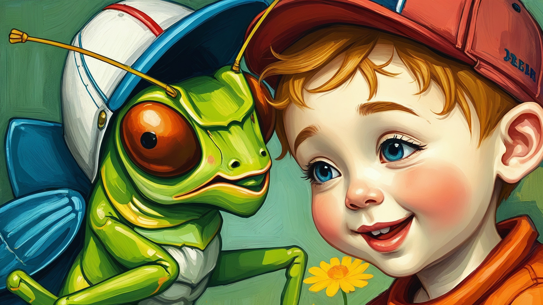 кузнечик непоседа и мальчик ваня