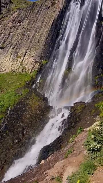 водопад Терскол Приэльбрусье кабардино-балкария