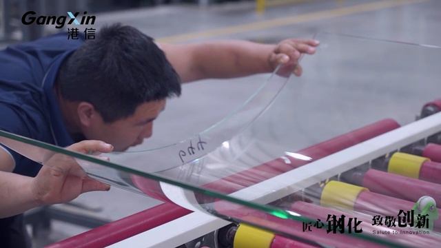 Печь для закалки стекла с секцией гнутья Gangxin