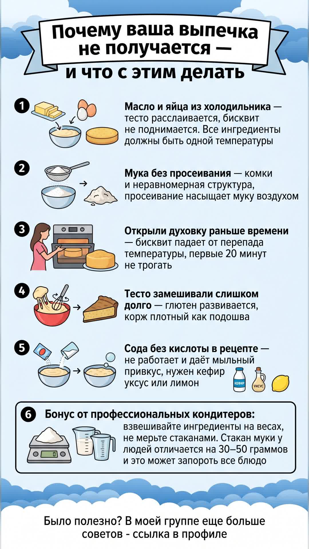 Почему ваша выпечка не получается