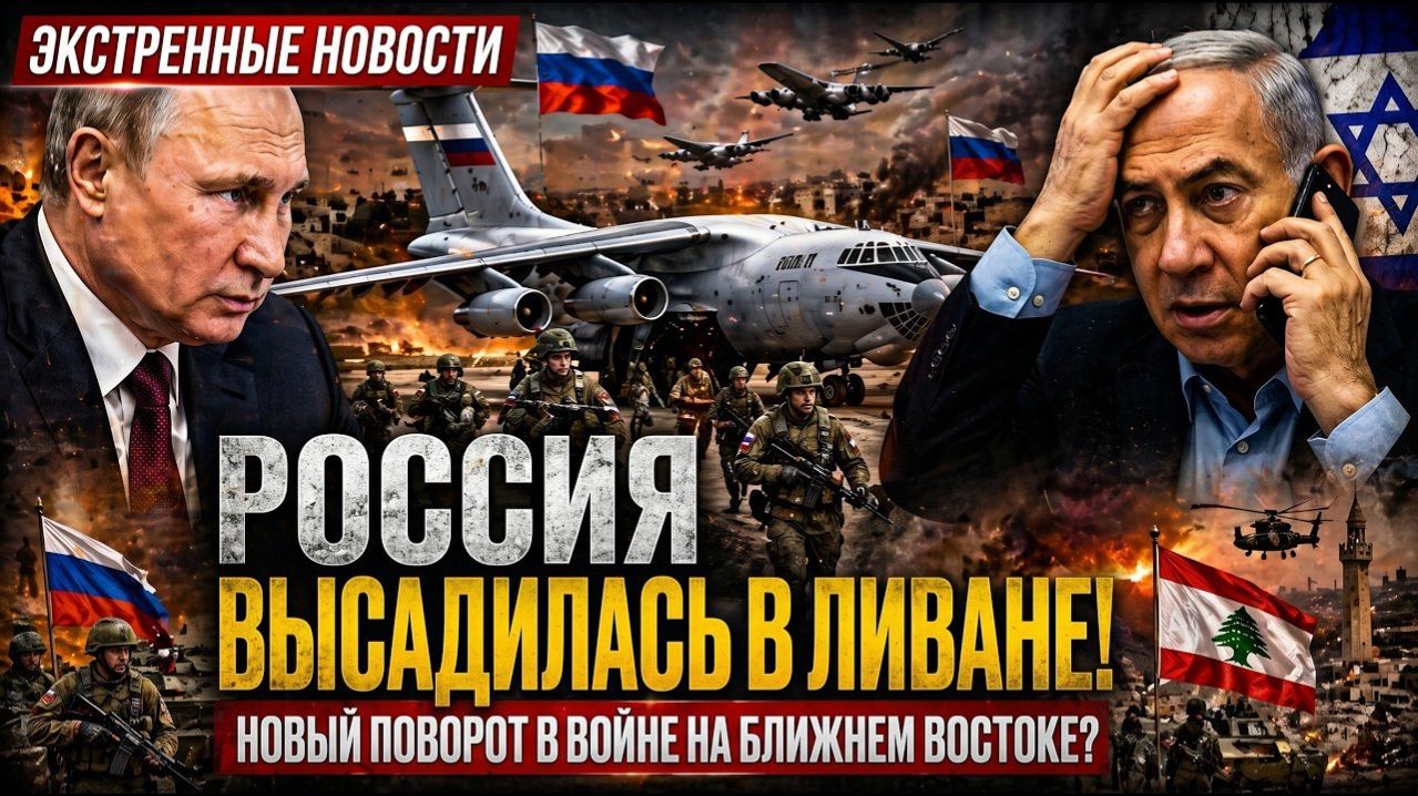 СРОЧНО: Vladimir Putin усиливает присутствие в регионе — российские самолёты приземляются в Leb