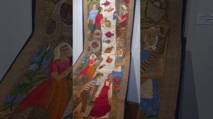 "Сортировка рыбы" - 5-ти метровый гобелен ручной работы. Ткачество. Автор Штих Клавдия.