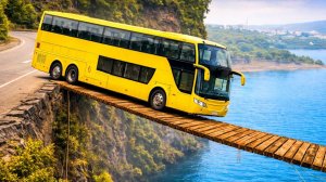 Соревнование 🌉 Автомобили против подвесного моста в BeamNG Drive! | Игра. Мультики для детей